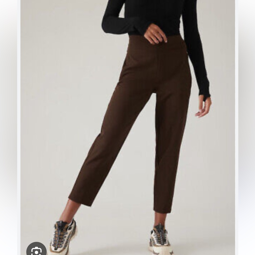 NWT Athleta Endless Brown High-Rise Pants size 2